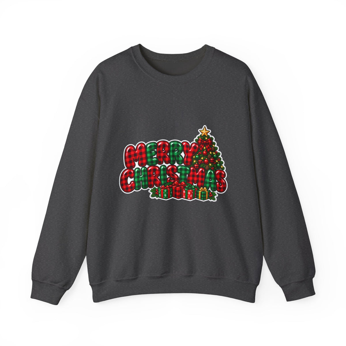 Merry Christmas Tree Crewneck Sweatshirt