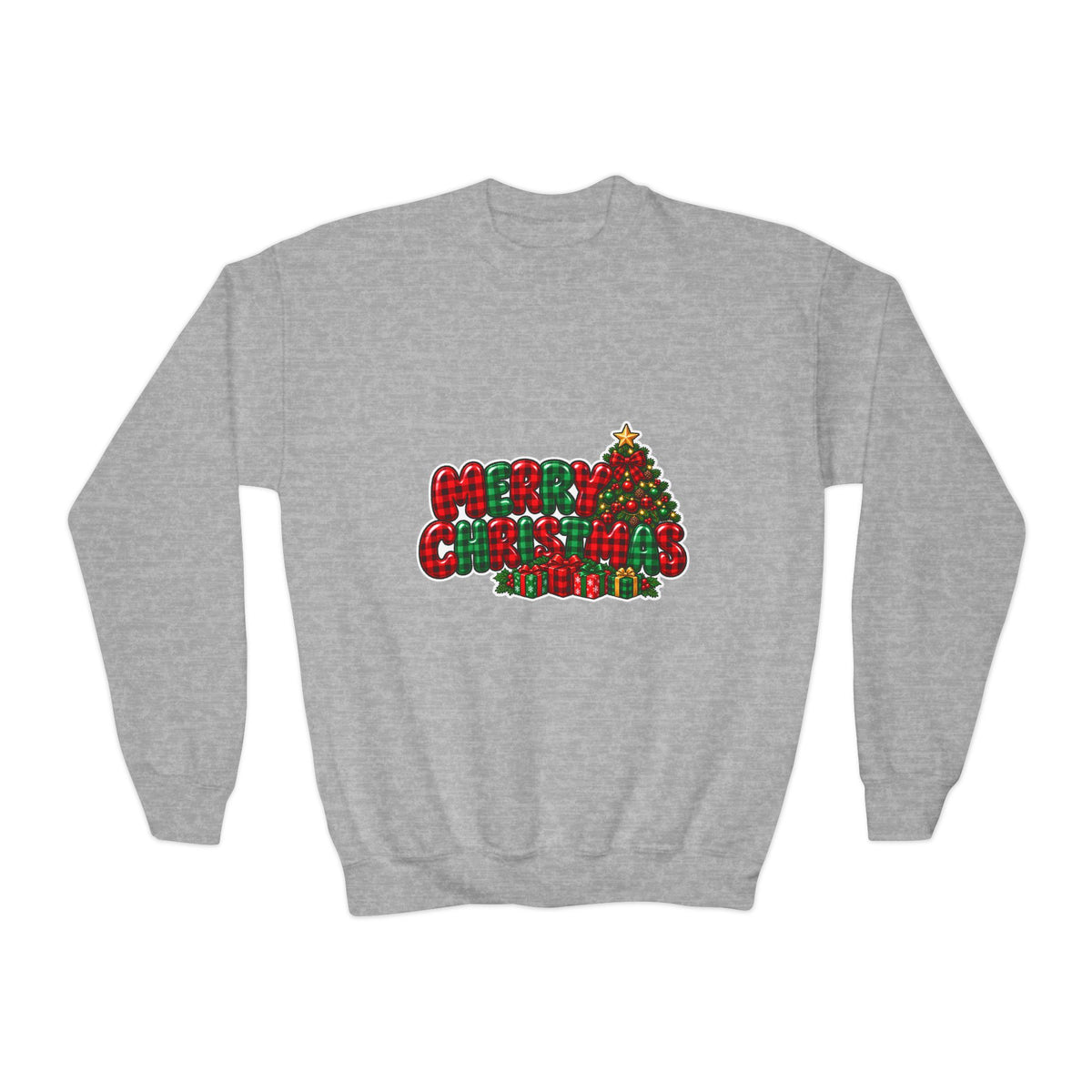 Merry Christmas Youth Crewneck Sweatshirt