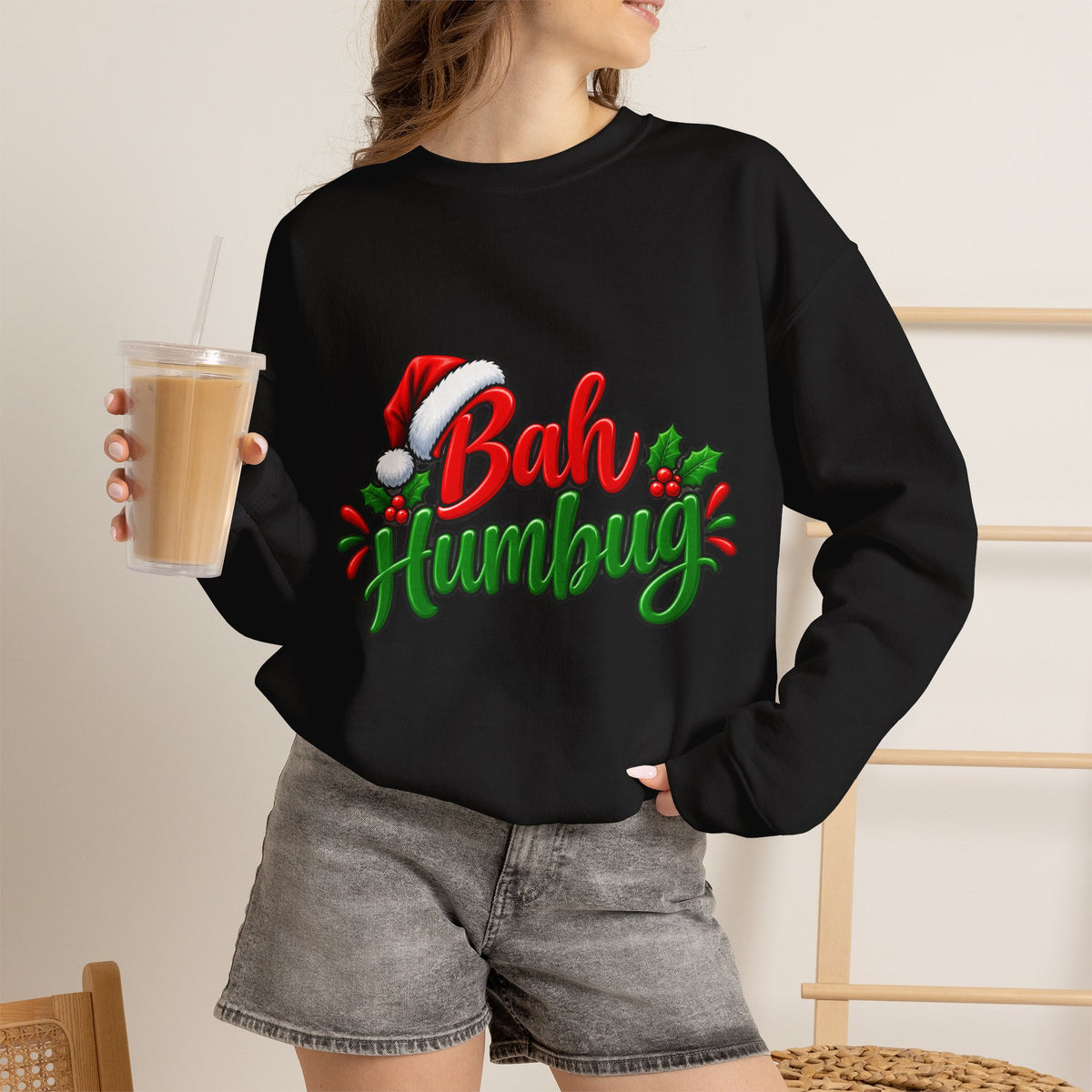 Bah Humbug Christmas Crewneck Sweatshirt