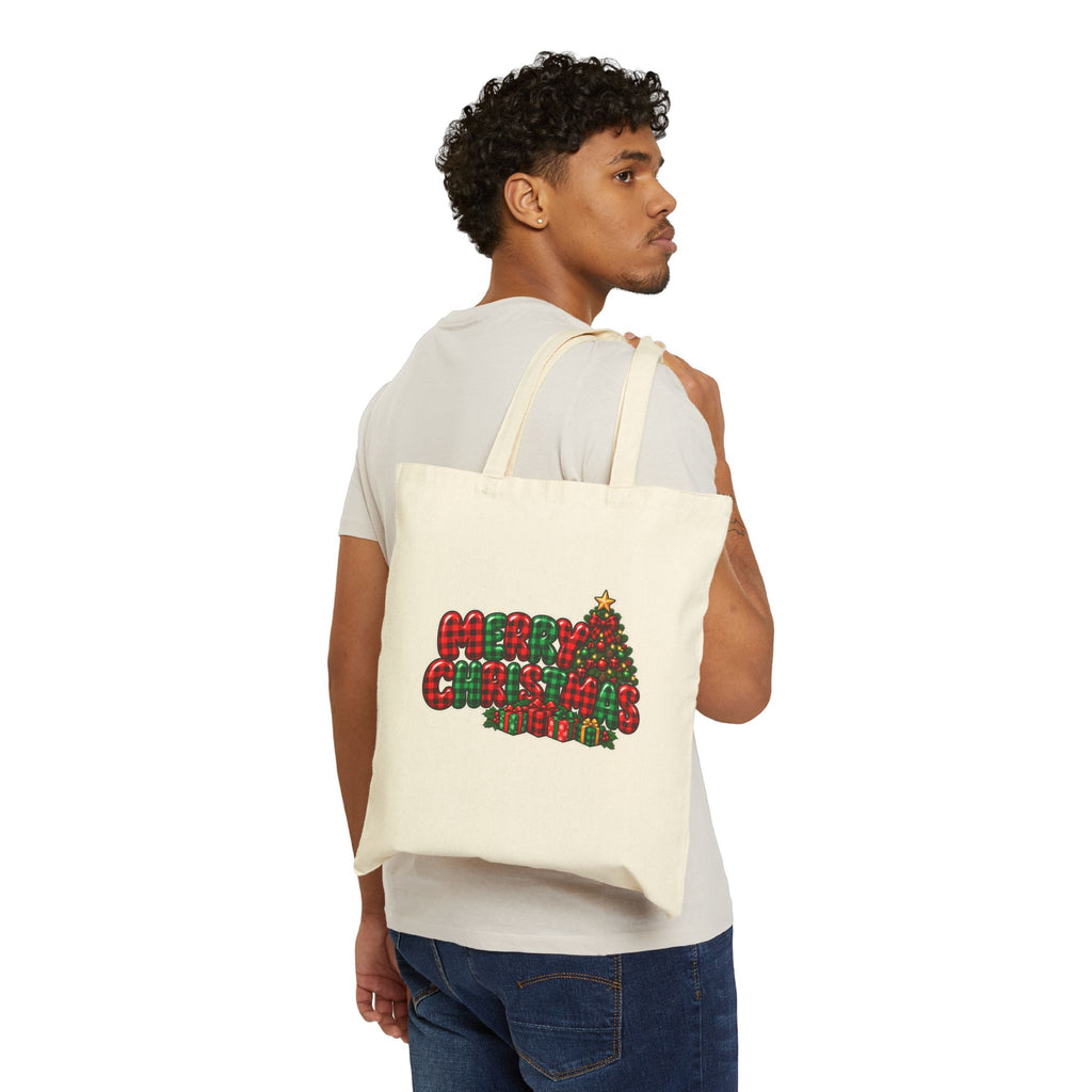 Merry Christmas Canvas Tote Bag