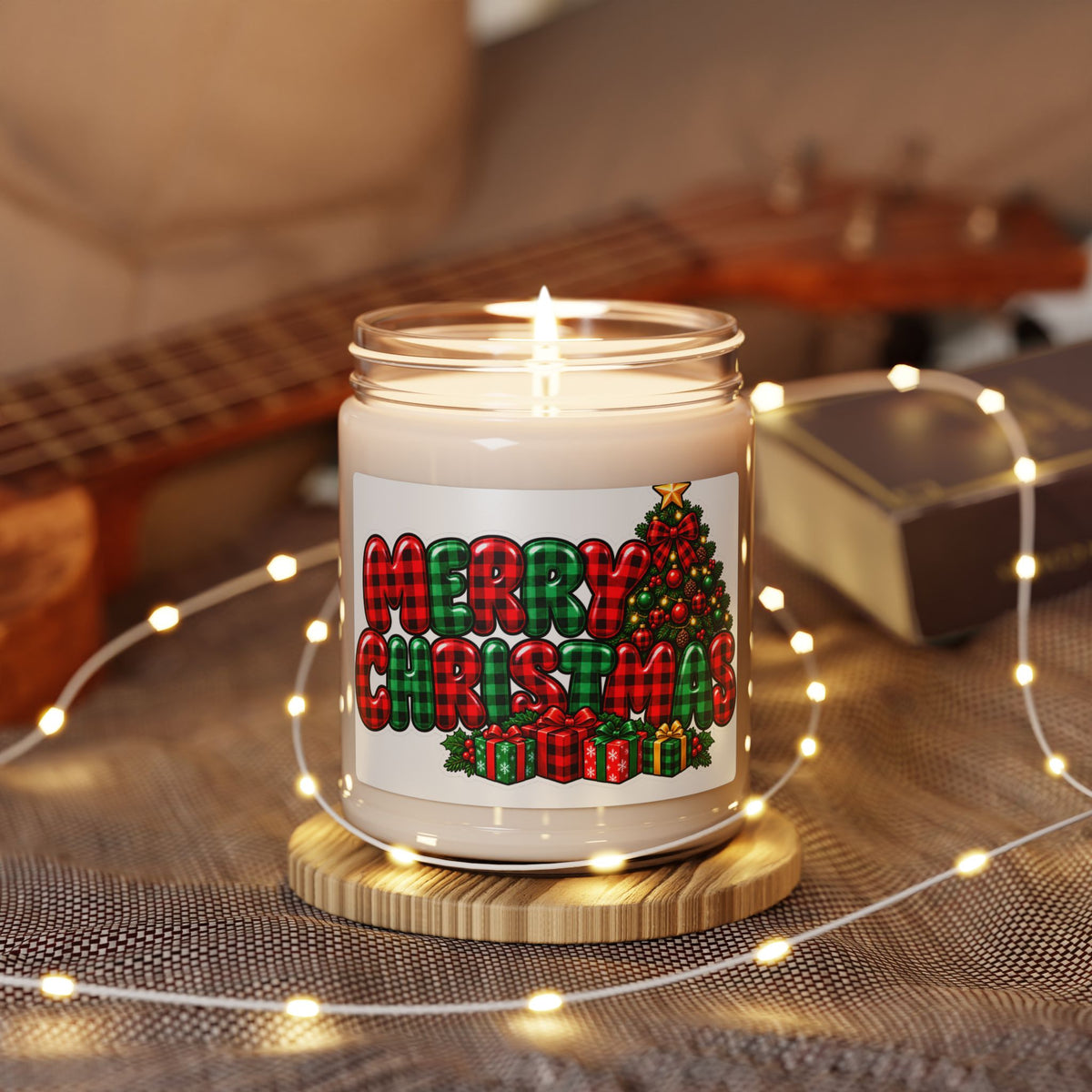 Merry Christmas 9oz Scented Soy Candle