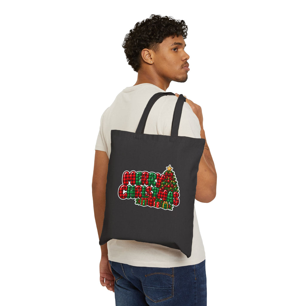 Merry Christmas Canvas Tote Bag