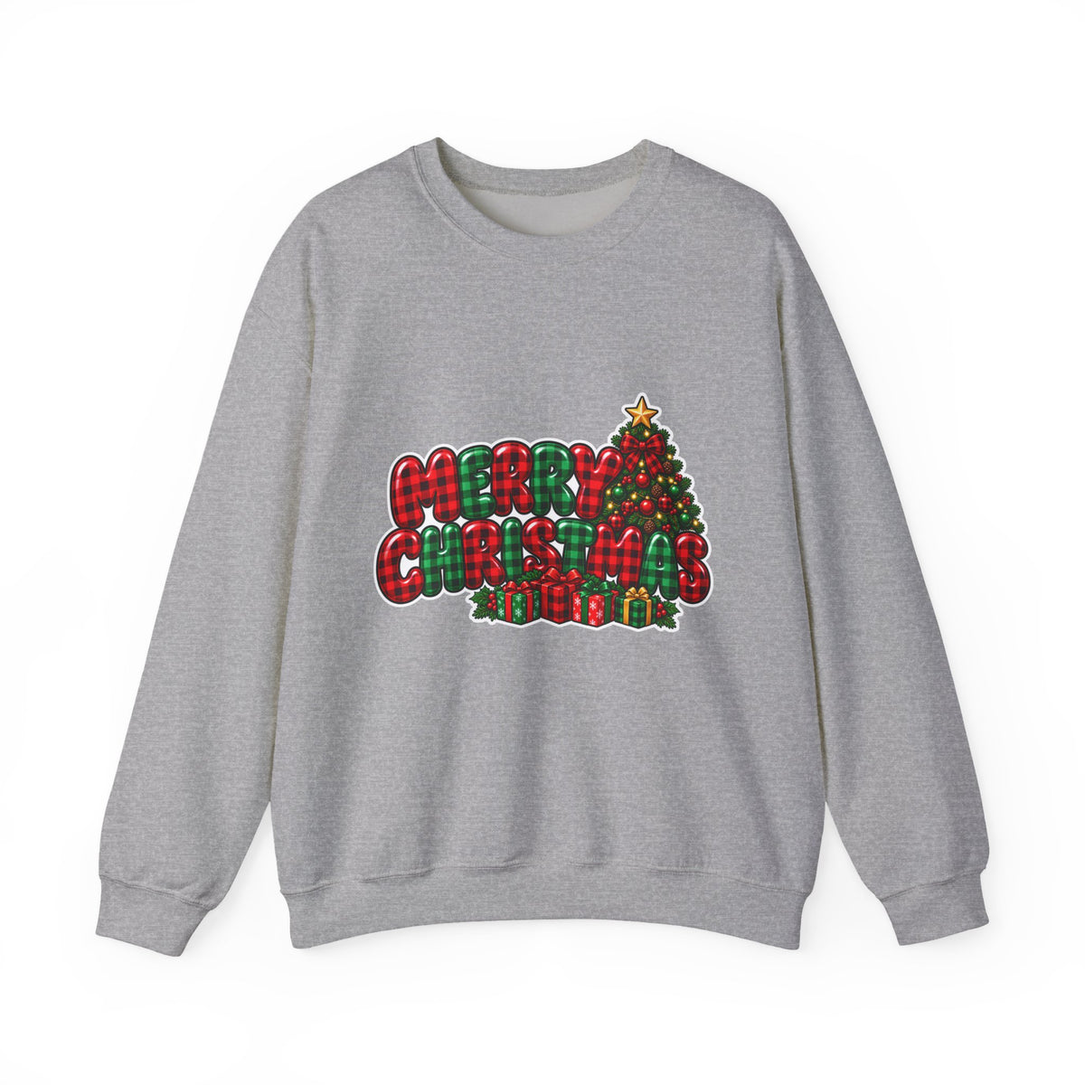 Merry Christmas Tree Crewneck Sweatshirt