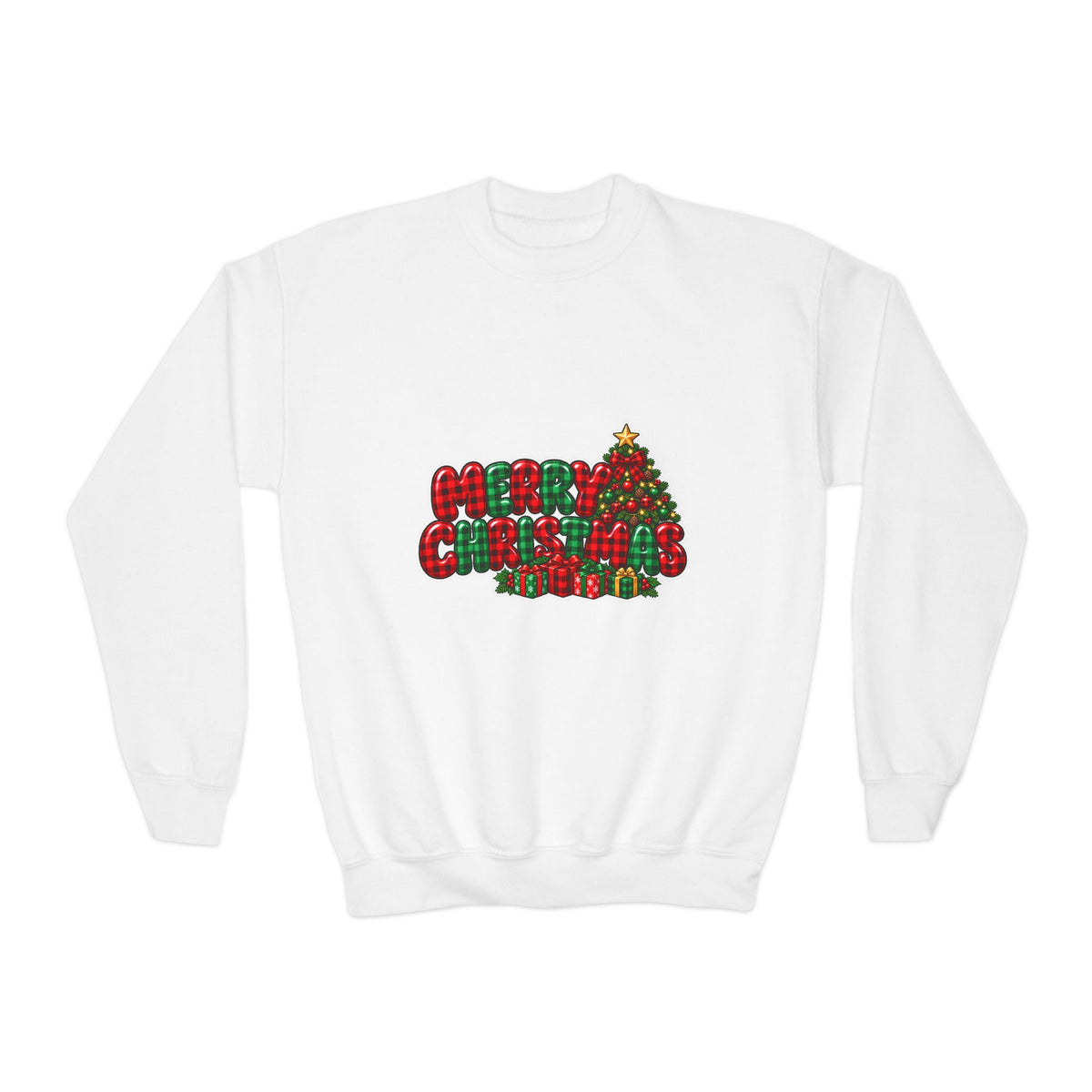 Merry Christmas Youth Crewneck Sweatshirt