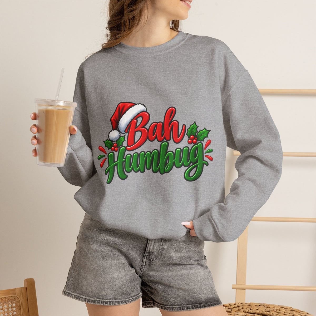 Bah Humbug Christmas Crewneck Sweatshirt