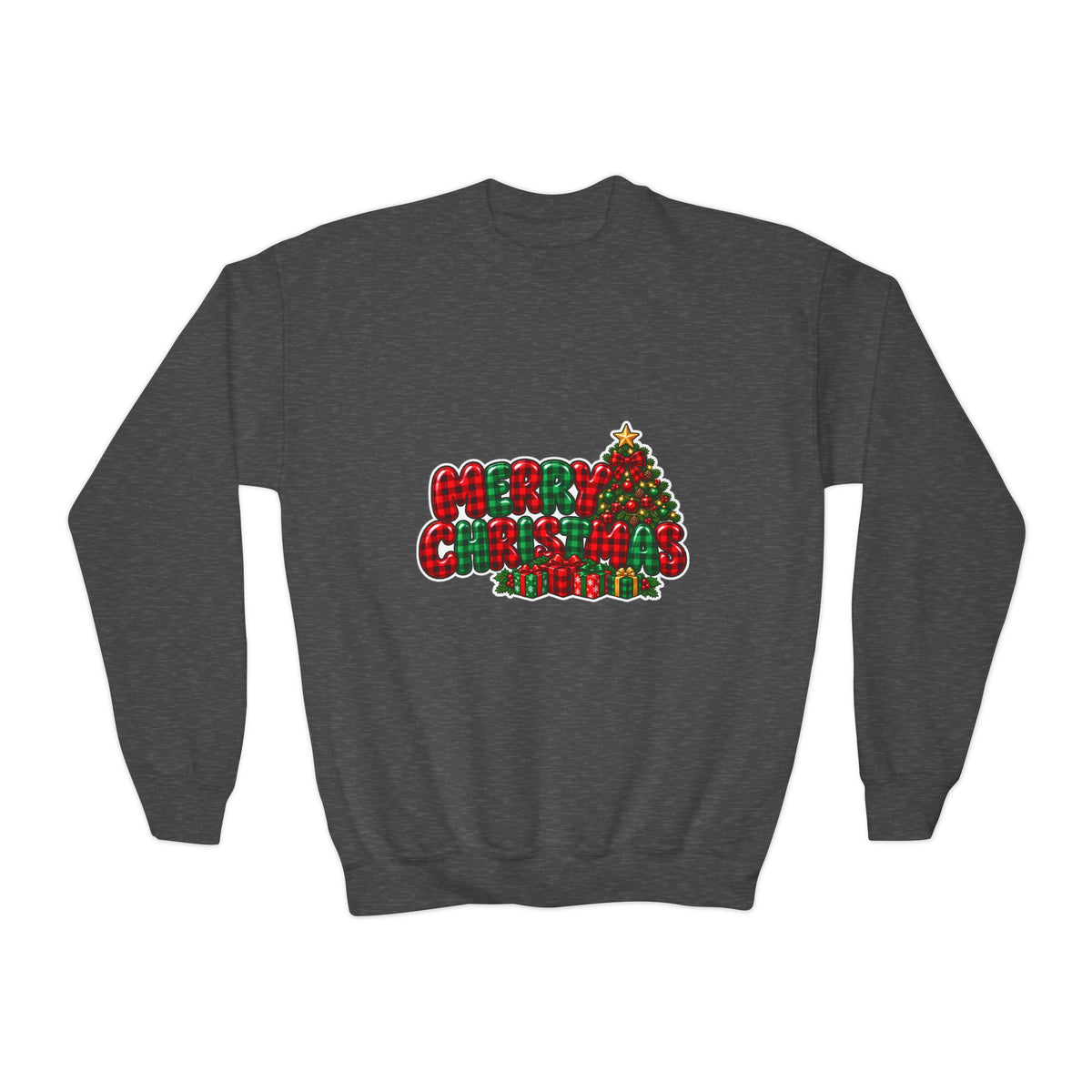 Merry Christmas Youth Crewneck Sweatshirt