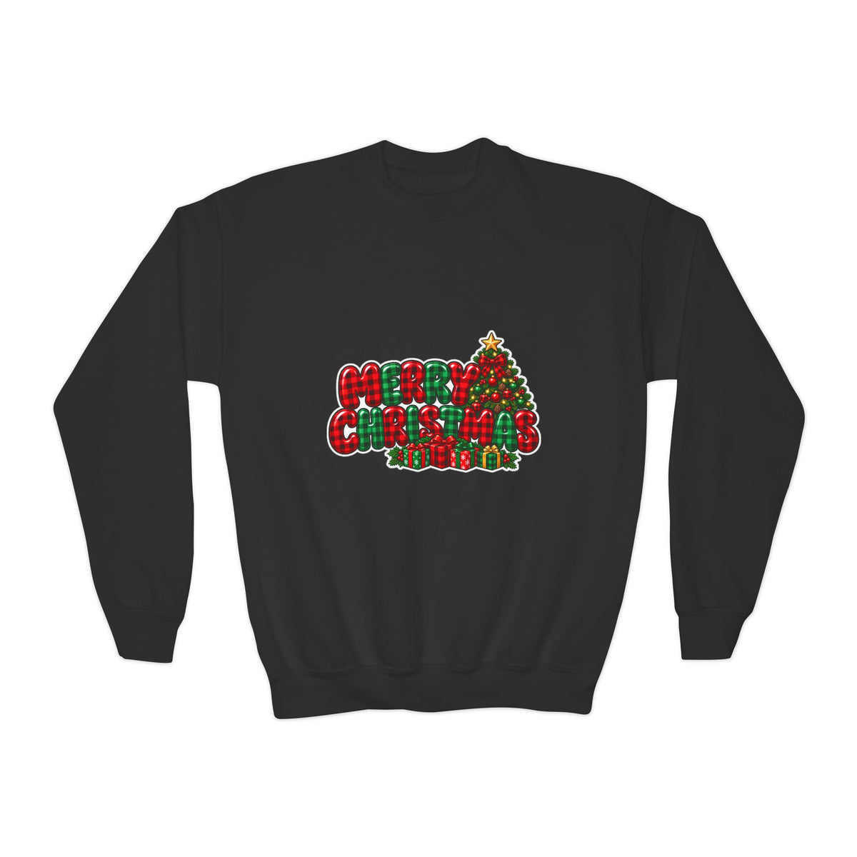 Merry Christmas Youth Crewneck Sweatshirt