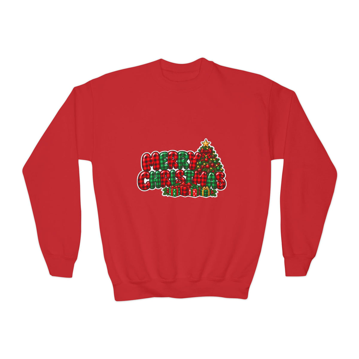 Merry Christmas Youth Crewneck Sweatshirt